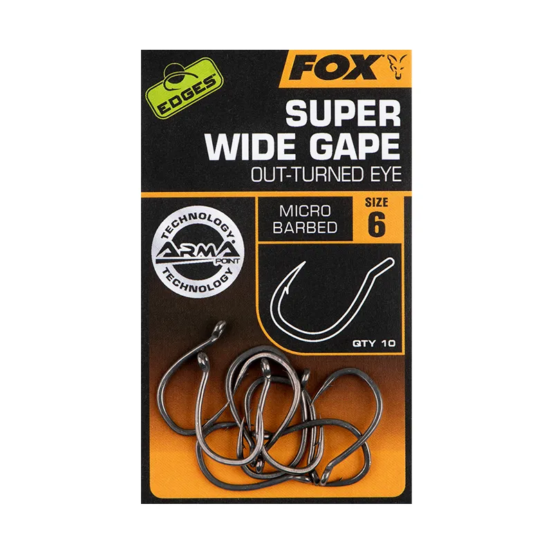 Fox Edges Super Wide Gape Hook (Outurned Eye) 4 Fox Edges Super Wide Gape Hook (Outurned Eye) - Afbeelding 2